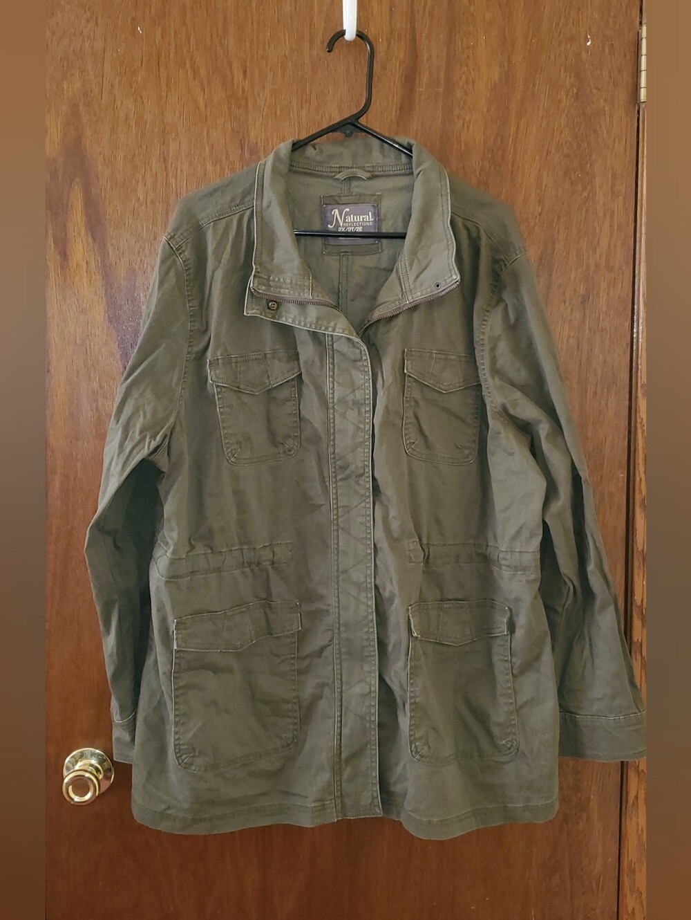 Natural Reflections Olive Green Utility Jacket Sz 2X